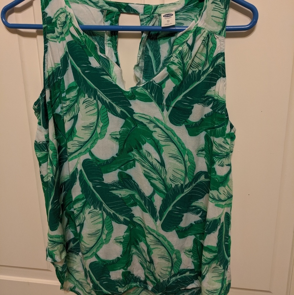 Botanical Leaf Tank Top
